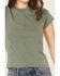 Image #3 - Rock & Roll Denim Women's Studded Baby Tee, Green, hi-res