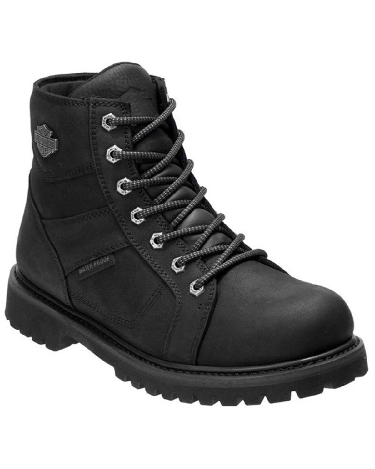 Harley Davidson Men's Lagarto Waterproof Motorcycle Boots - Composite Toe, Black, hi-res