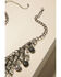 Image #3 - Shyanne Women's Sparkle N' Spice Fringe Statement Bib Necklace, Silver, hi-res
