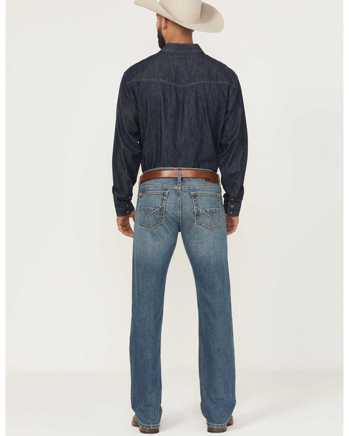 Ariat Men's M7 Medium Wash Slim Straight Stretch Denim Jeans