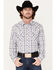 Image #1 - Wrangler 20X Men's Competition Advanced Comfort Small Plaid Print Long Sleeve Snap Shirt, Grey, hi-res