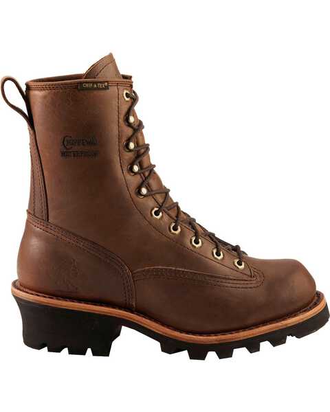 Chippewa Men's Steel Toe 8" Logger Work Boots, Bay Apache, hi-res
