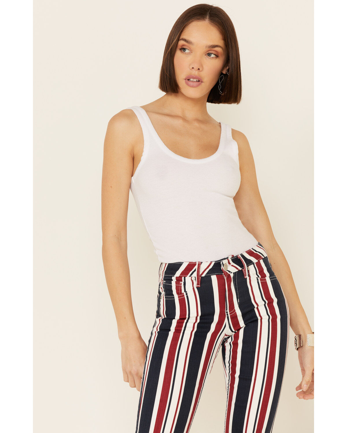 Image #2 - Shyanne Women's American Stripe Flare Leg Jeans, , hi-res