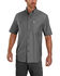 Carhartt Men's Rugged Flex Rigby Short Sleeve Work Shirt - Tall , Charcoal, hi-res