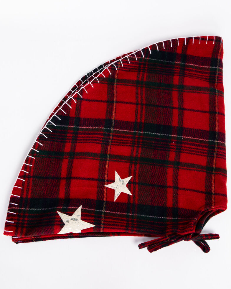 Plaid Metallic Cowhide Tree Skirt Boot Barn