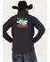 Image #1 - Cowboy Hardware Men's Viva Mexico Embroidered Zip-Front Softshell Jacket, Grey, hi-res