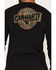 Image #4 - Carhartt Men's Camo Badge Long Sleeve Graphic Work T-Shirt, Black, hi-res