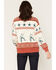 Image #4 - Panhandle Slim Women's Cowboy Crew Neck Long Sleeve, Rust Copper, hi-res