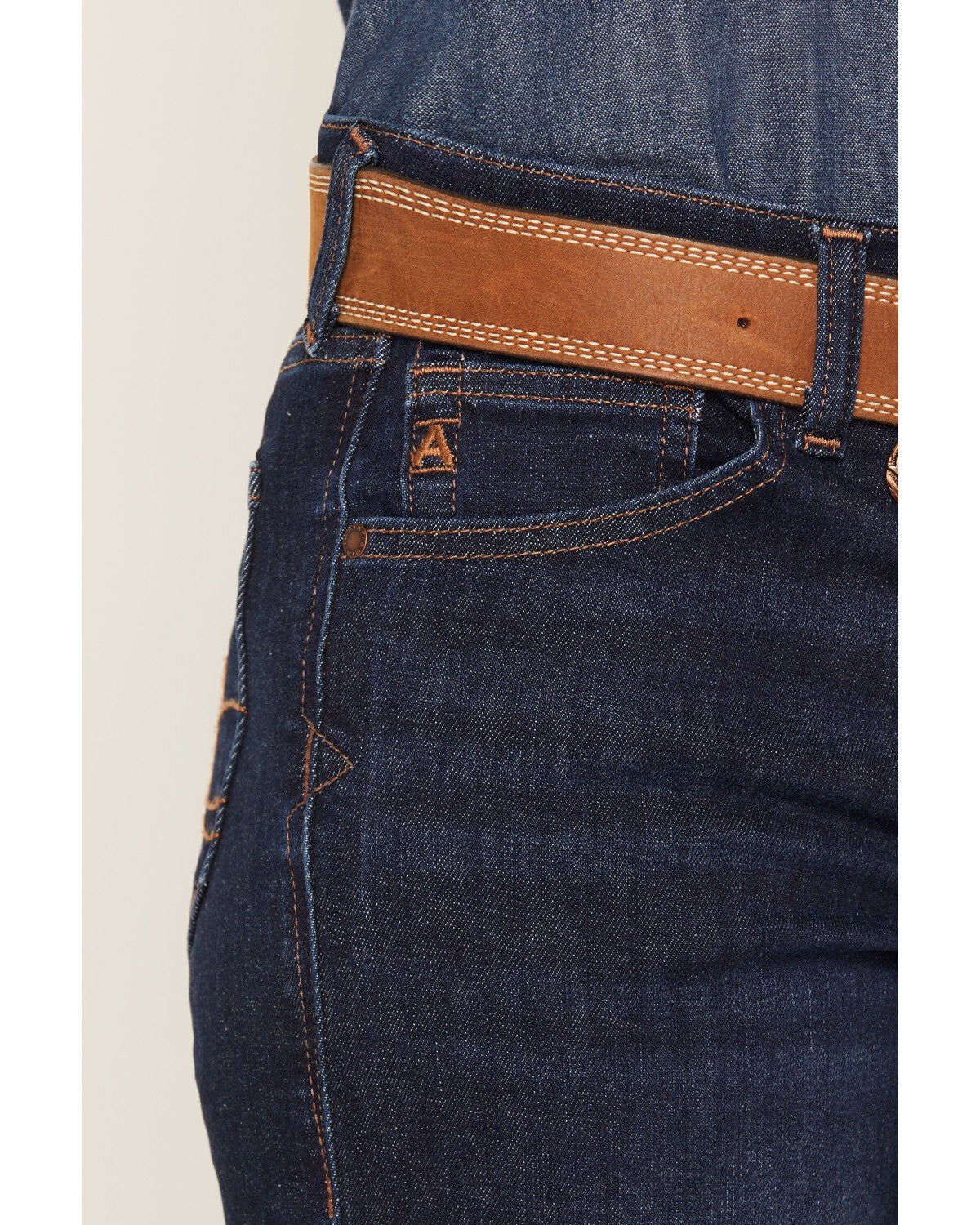 Image #2 - Ariat Women's Vilma Dark Wash Revel Perfect Rise Trouser Ultrastretch Denim Jeans, Dark Wash, hi-res