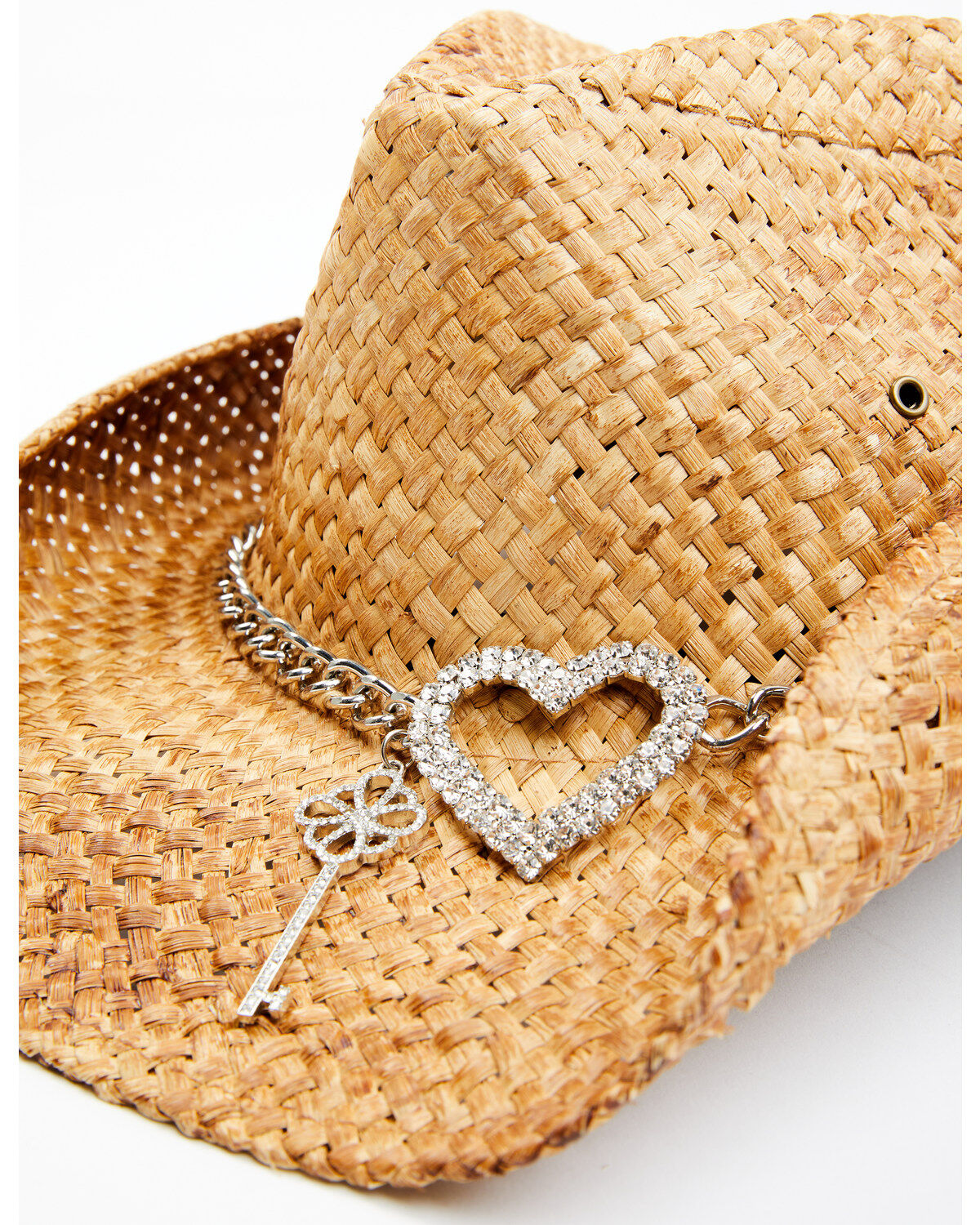Product Name:  Shyanne Women's Key To My Heart Straw Cowboy Hat