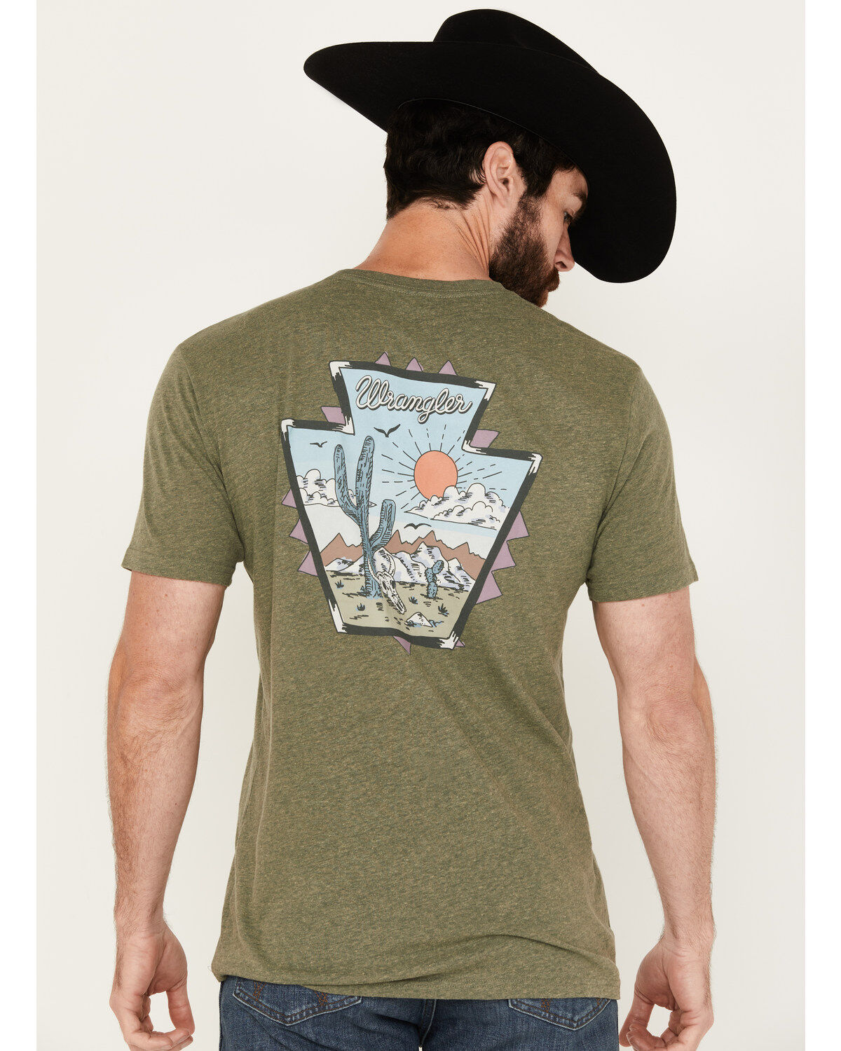 Image #4 - Wrangler Men's Scenic Sun Short Sleeve Graphic T-Shirt, , hi-res