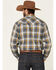 Image #4 - Ariat Men's Moss Alhambra Retro Plaid Print Long Sleeve Snap Western Shirt , Green, hi-res