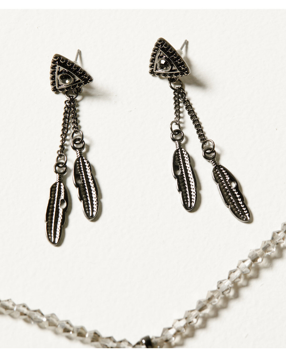 Image #3 - Shyanne Women's Enchanted Forest Diamond Chain Jewelry Set - 2 Piece, Pewter, hi-res