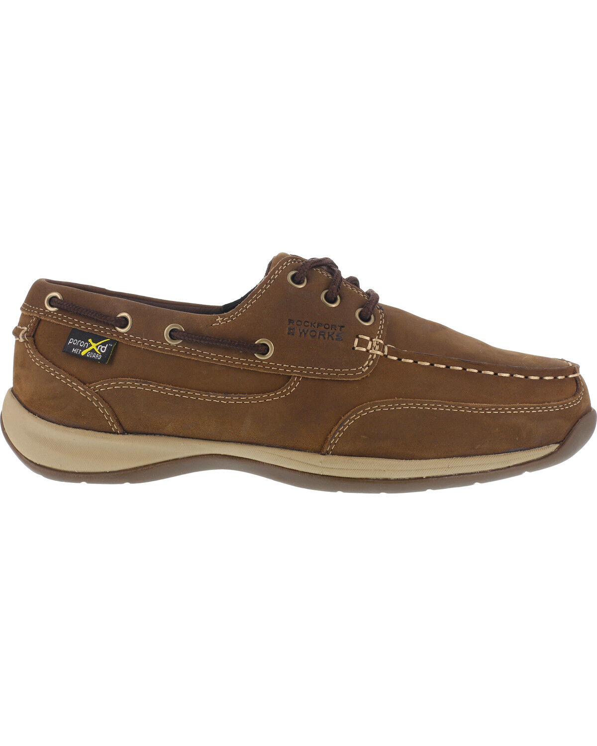 Image #3 - Reebok Men's Sailing Club Construction Shoes - Steel Toe, Brown, hi-res