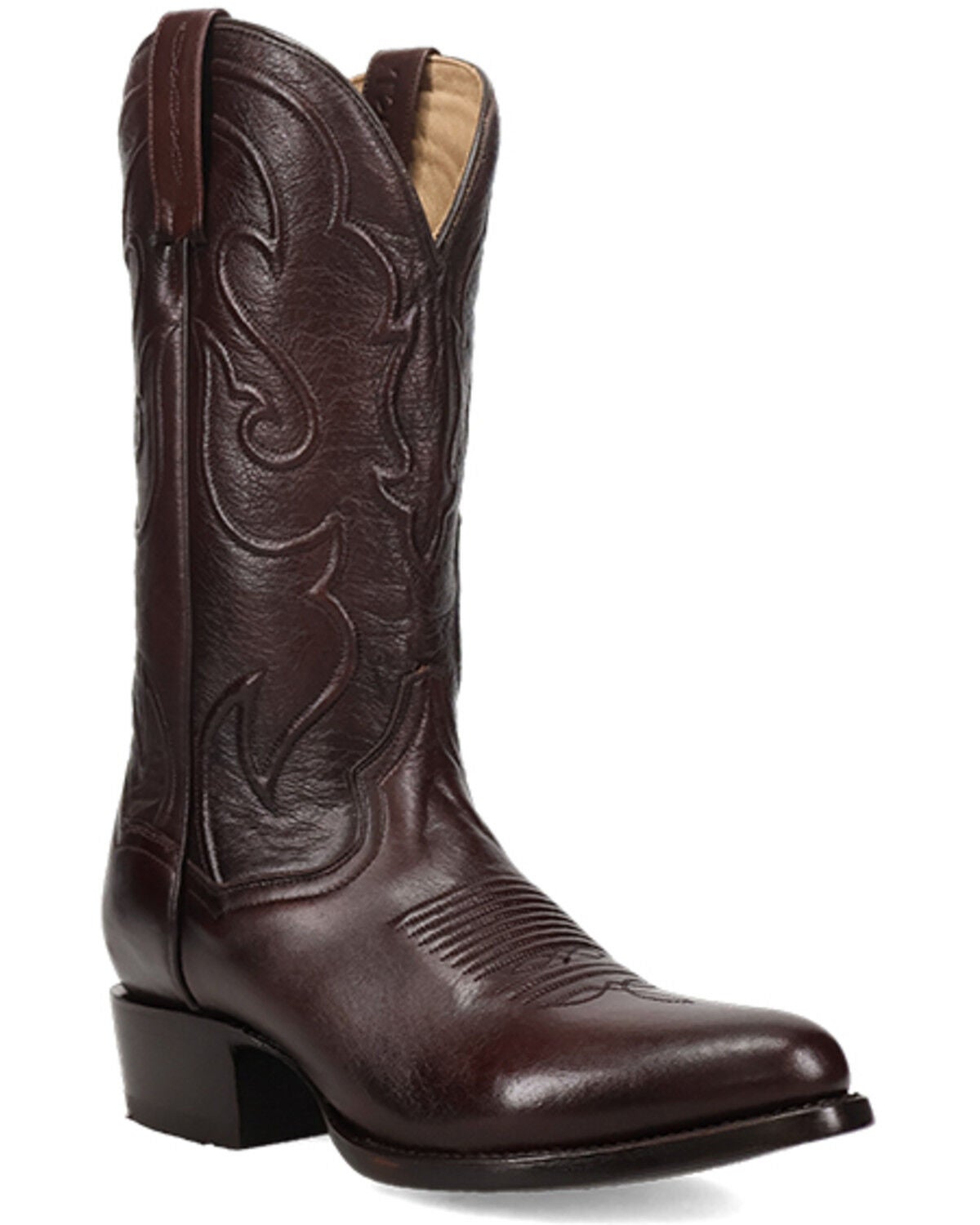 Dan Post Men's Rio Grande Tall Western Boots - Round Toe, Chocolate, hi-res