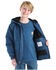 Image #2 - Carhartt Boys' Canvas Insulated Hooded Jacket, Dark Blue, hi-res