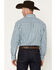 Image #4 - Wrangler Men's Plaid Print Long Sleeve Button-Down Western Shirt, Teal, hi-res