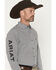 Image #3 - Ariat Men's Team Pablo Geo Print Long Sleeve Button-Down Western Shirt, Black, hi-res