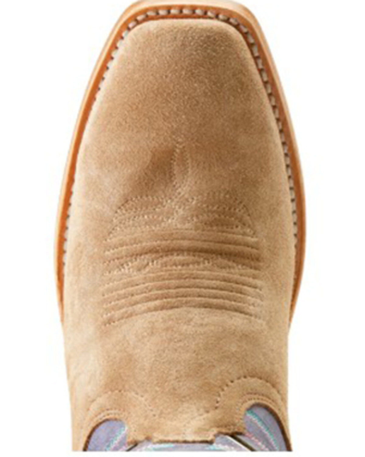 Image #4 - Ariat Women's Futurity Fort Worth Roughout Western Boots - Square Toe, Brown, hi-res