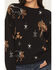 Image #3 - Rock & Roll Denim Women's Conversational Print Sweater, Black, hi-res