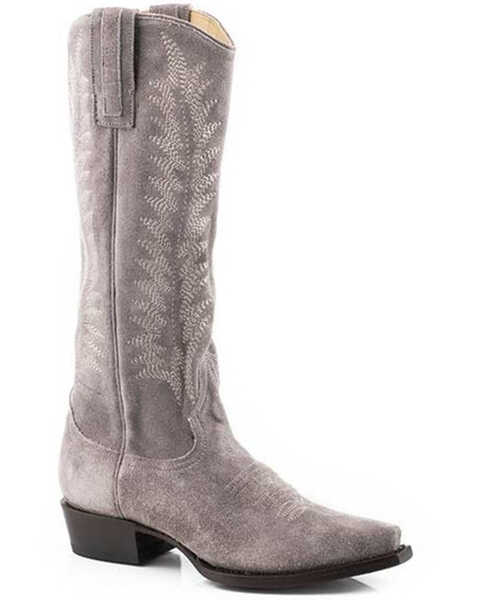 Stetson Women's Emme Western Boots - Snip Toe, Grey, hi-res