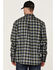 Image #4 - Hawx Men's FR Buffalo Plaid Print Long Sleeve Button-Down Work Shirt, Navy, hi-res