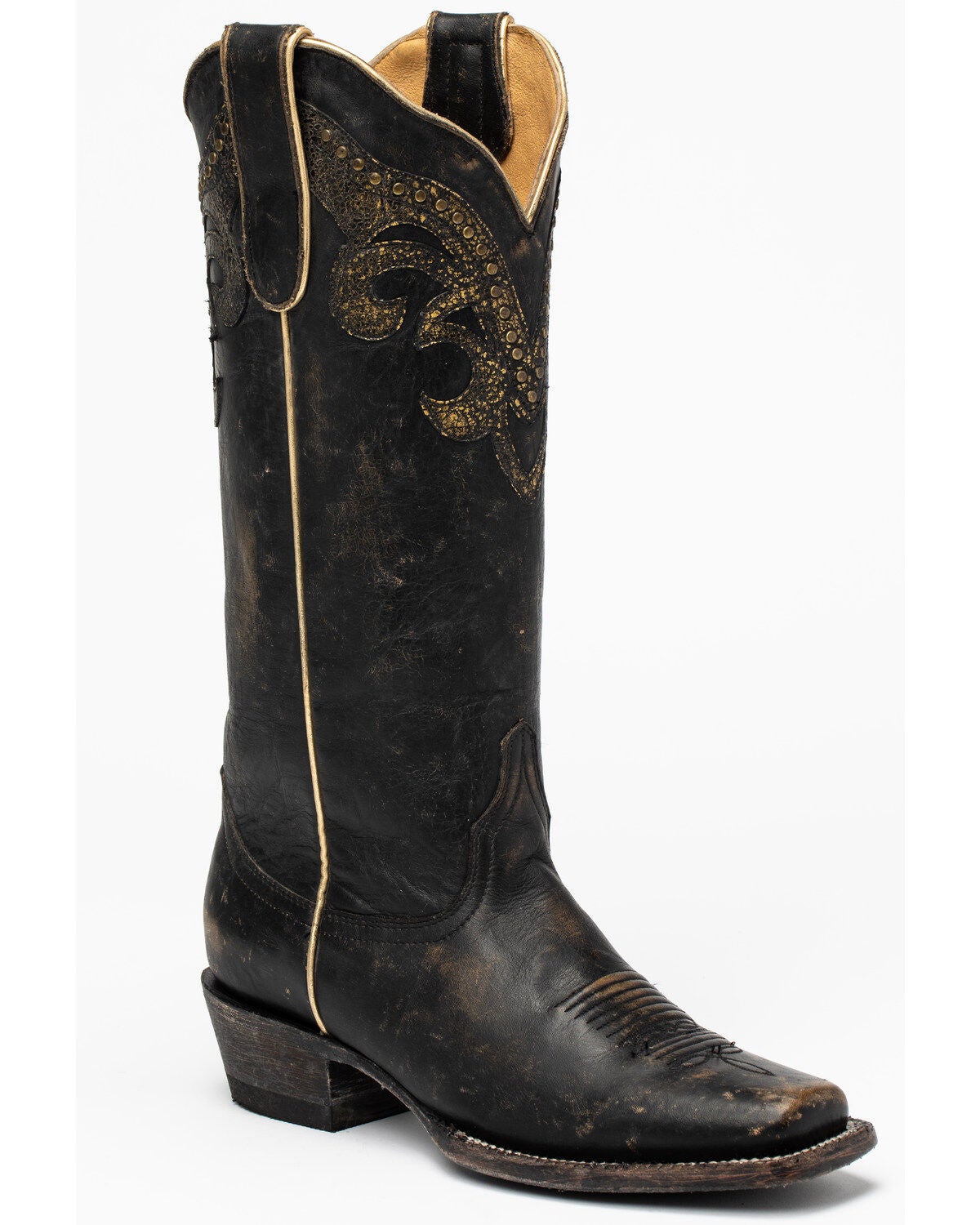 Idyllwind Women's Tough Cookie Western Boots - Square Toe, Black/tan, hi-res