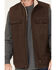 Hawx Men's Weathered Sherpa Lined Work Vest, Dark Brown, hi-res