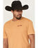 Image #3 - Cody James Men's The West Cowboy Short Sleeve Graphic T-Shirt, Tan, hi-res