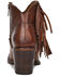 Image #4 - Corral Women's Denim Overlay Fringe Ankle Booties - Snip Toe, Brown, hi-res