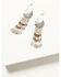 Image #1 - Shyanne Women's Desert Rose Antique Seed Bead Chandelier Earrings, Silver, hi-res