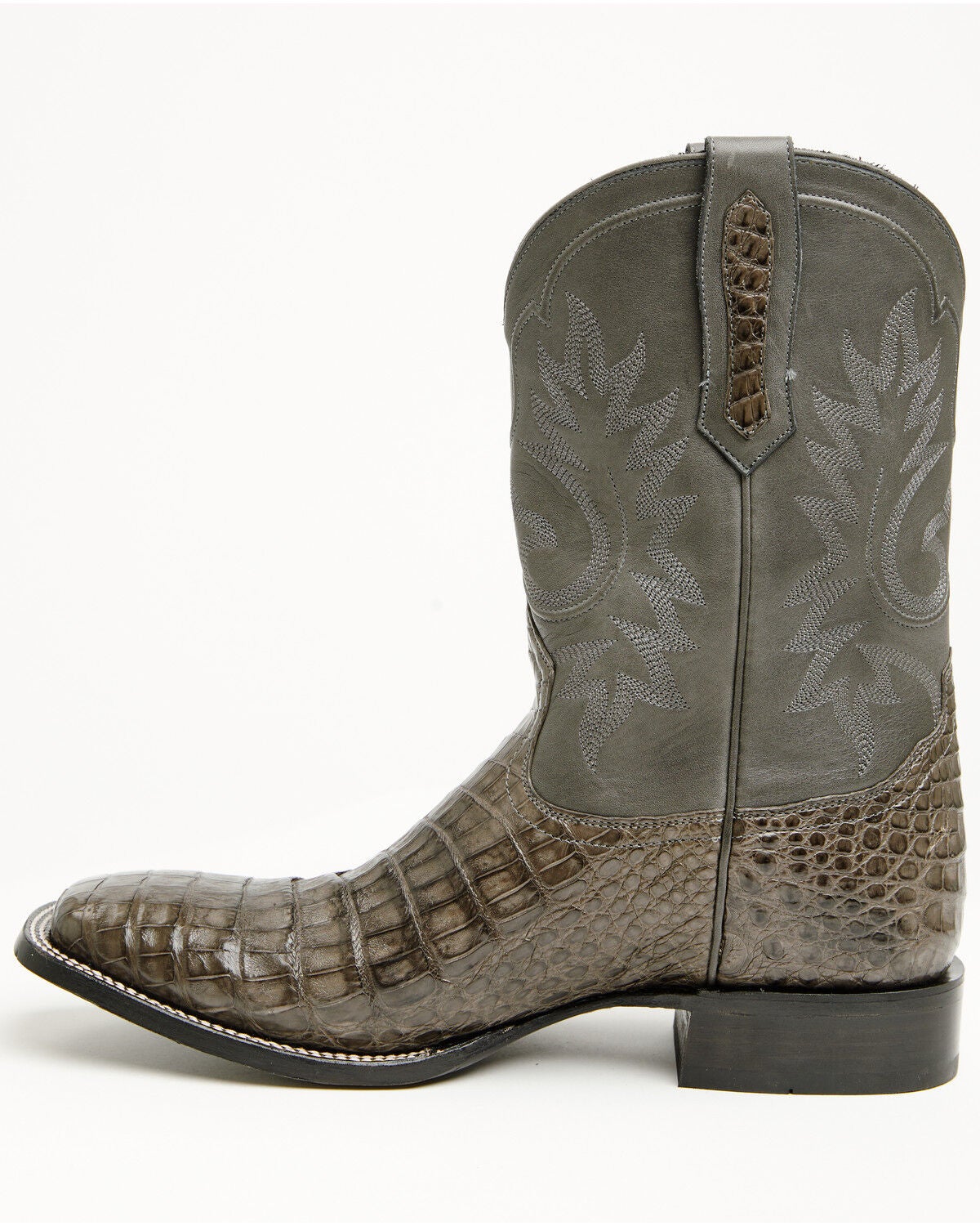 Image #3 - Cody James Black 1978&reg; Men's The Hayward Exotic Caiman Belly Western Boots - Broad Square Toe, Grey, hi-res