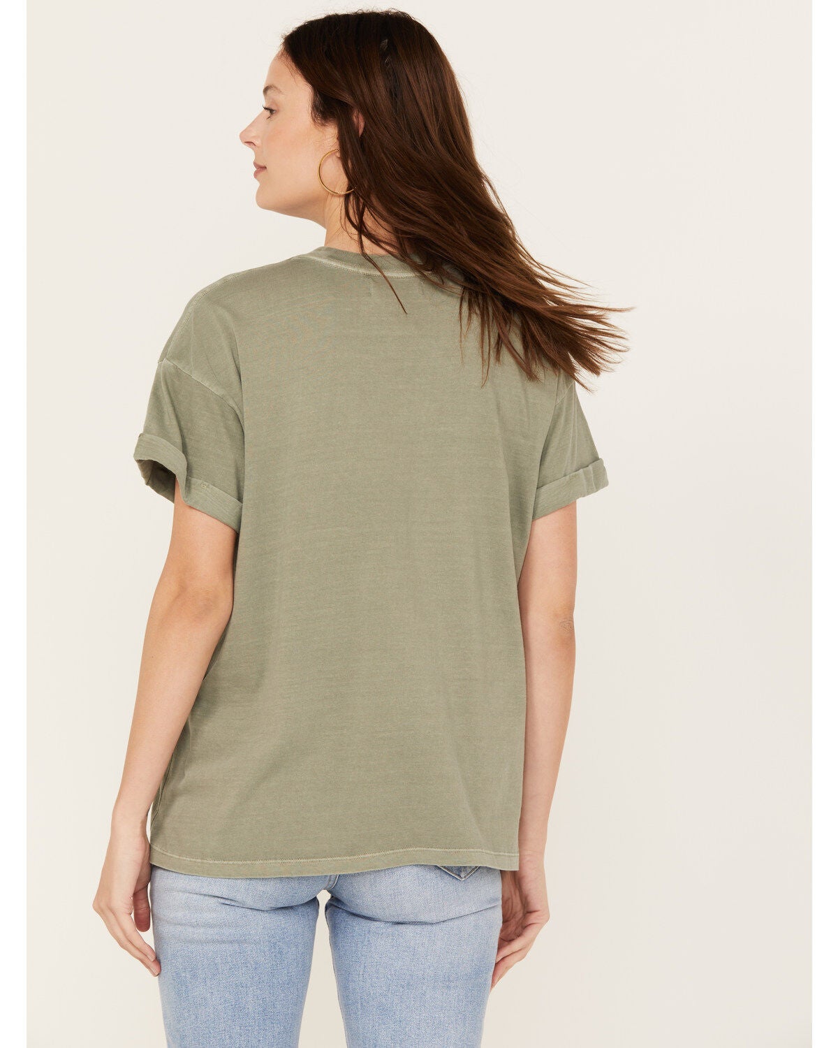 Image #4 - Girl Dangerous Women's Horseshoe Rose Boyfriend Graphic Tee, , hi-res