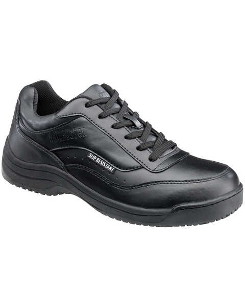 SkidBuster Men's Slip Resistant Work Shoes, Black, hi-res