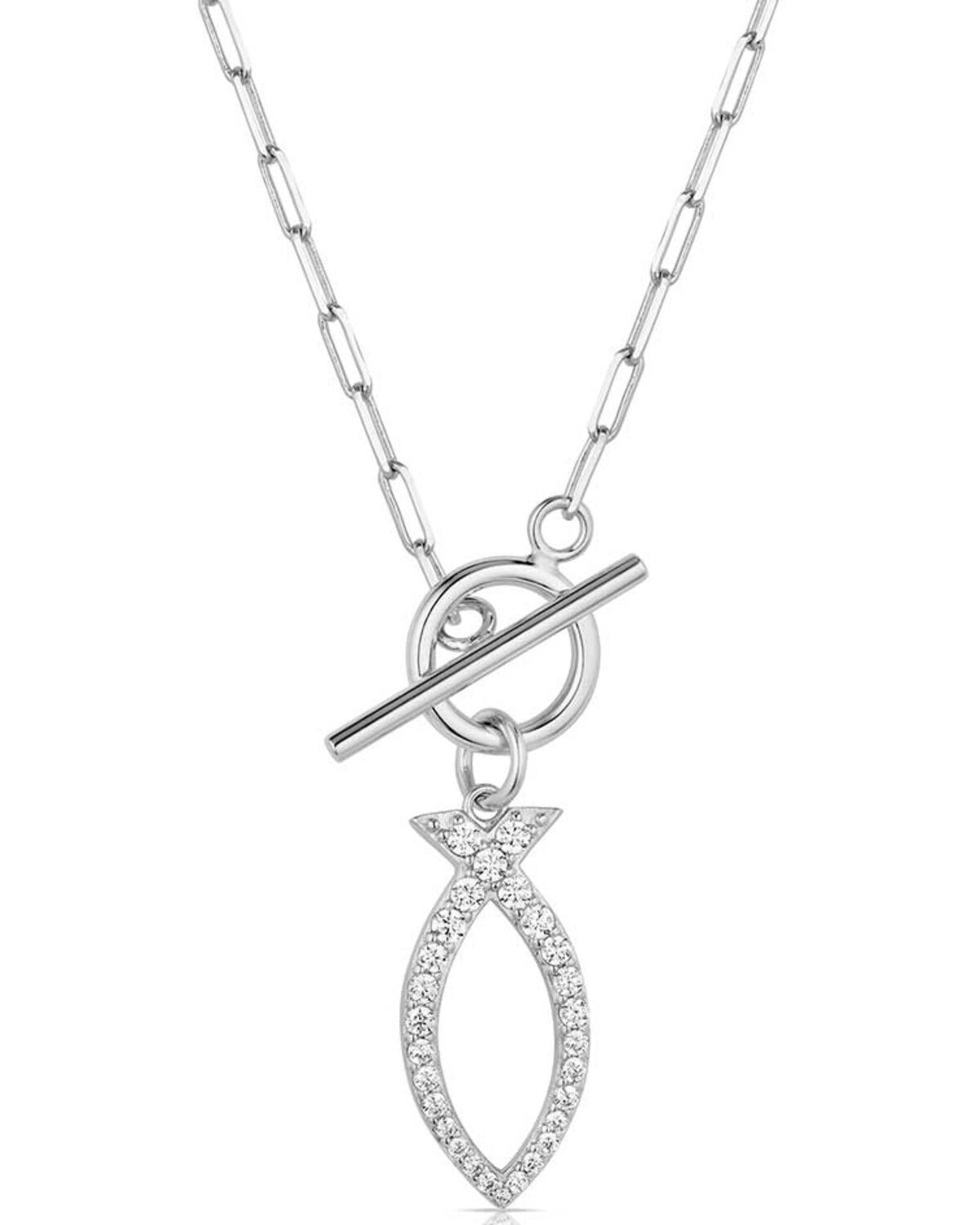 Image #1 - Montana Silversmiths Graceful Waters Necklace, Silver, hi-res
