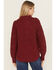 Image #4 - Ariat Women's 1/4 Button-Down Sweater, Burgundy, hi-res