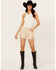 Image #1 - Shyanne Women's Faux Suede Fringe Shorts, Taupe, hi-res