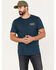 Brixton Men's Palmer Proper Logo Graphic T-Shirt, Teal, hi-res