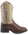 Image #2 - Old West Youth Boys' Saddle Vamp Cowboy Boots - Round Toe, , hi-res