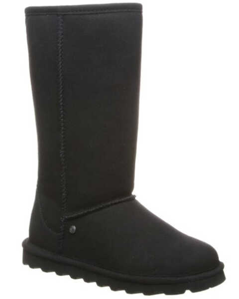 Bearpaw Women's Elle Short Vegan Casual Boots - Round Toe , Black, hi-res
