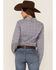 Cinch Women's Tile Print Long Sleeve Button Down Western Shirt, Purple, hi-res