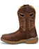Image #3 - Justin Men's 11" Warhawk Oil Patch Waterproof Work Boots - Nano Composite Toe, Tan, hi-res