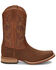 Image #2 - Justin Men's Cowman Cognac Western Boots - Broad Square Toe, , hi-res