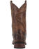 Laredo Men's Arlo Bucklace Fancy Sidewinder Western Boots - Broad Square Toe , Brown, hi-res
