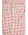 Image #2 - Angel Dear Infant Girls' Plaid Print Long Sleeve Snap Western Shirt, Pink, hi-res