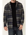 Image #3 - Hawx Men's Dark Grey Townsend Plaid Hooded Long Sleeve Flannel Work Shirt - Tall, , hi-res