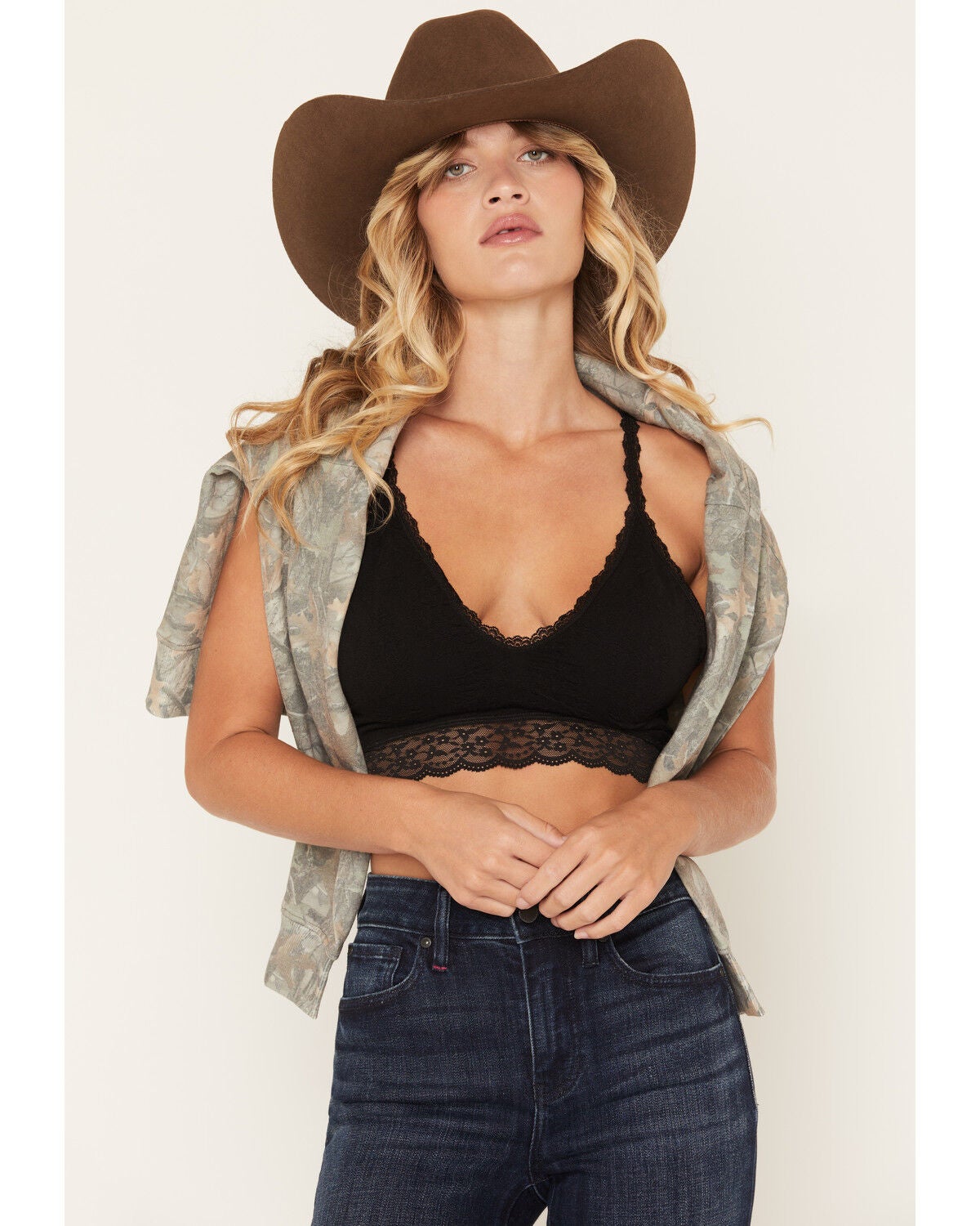 Image #1 - Fornia Women's Lace Brami, Black, hi-res