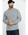 Ariat Men's Gray Rebar Cotton Strong Graphic Long Sleeve Work Shirt - Big & Tall , Heather Grey, hi-res