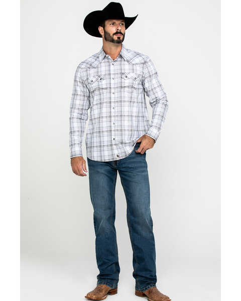 Image #6 - Cody James Men's Ghost Rider Plaid Long Sleeve Western Shirt , , hi-res