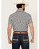 Image #4 - Panhandle Men's Southwestern Print Short Sleeve Snap Stretch Western Shirt, Black, hi-res